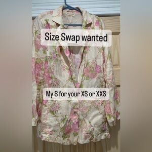 [SIZE SWAP] EUC Rose Garden Blazer Size Small for your XS or XXS